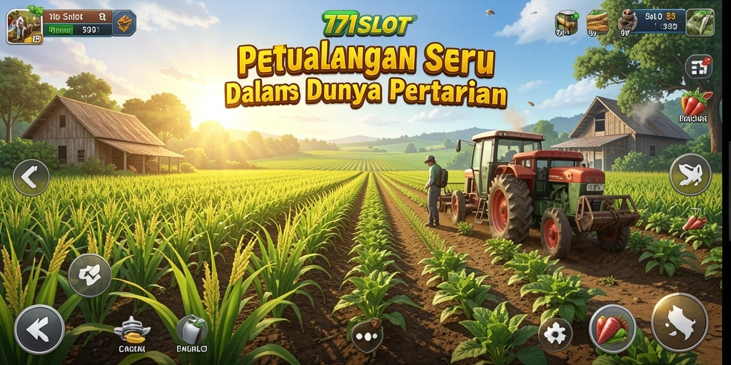 Screenshot gameplay 171SLOT yang menunjukkan suasana kebun yang indah.