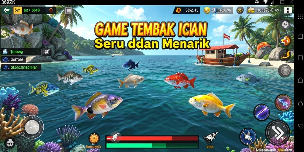 Tampilan gameplay menembak ikan seru di 369ZK.