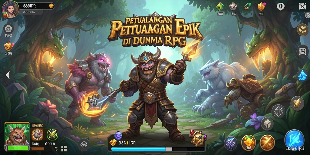 Tampilan gameplay yang mendebarkan dalam 888IDR.