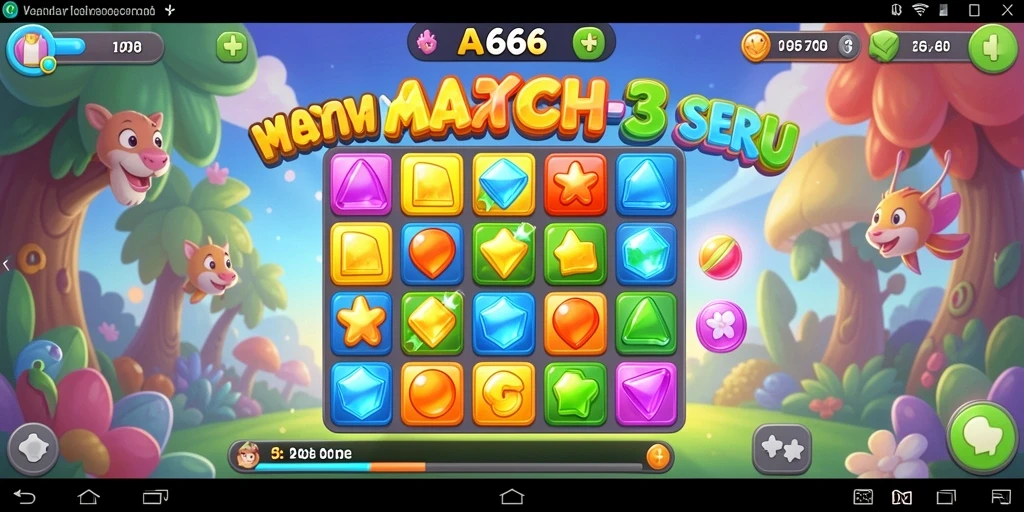 Tampilan gameplay AA666 yang seru dan penuh warna.