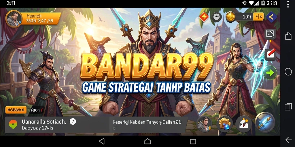 Screenshot gameplay BANDAR99 yang menunjukkan aksi strategi seru.