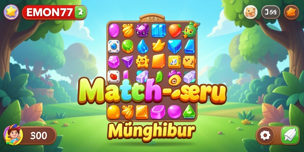 Tampilan gameplay penuh warna dan menarik dari EMON77.
