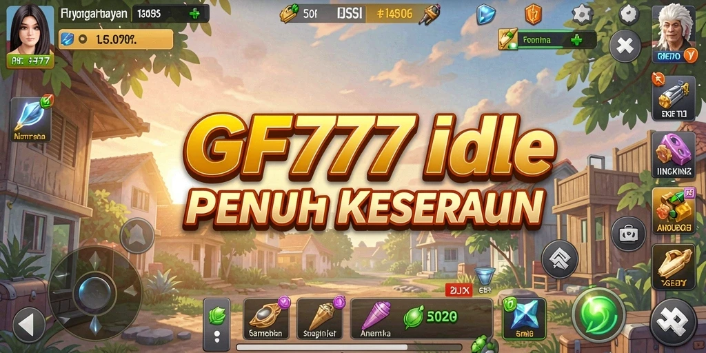 Tampilan seru gameplay GF777 dengan momen-momen Idle yang menegangkan.