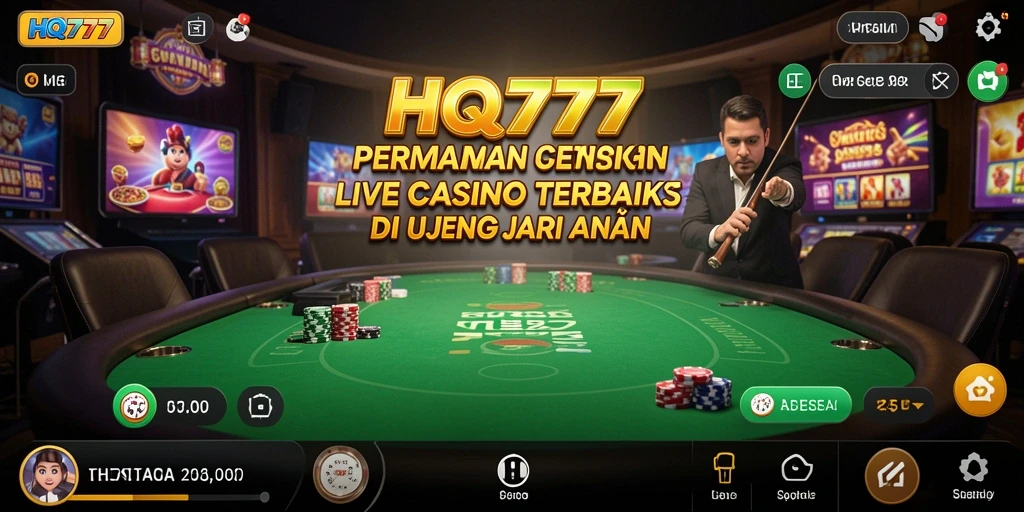 Gameplay Live Casino HQ777 yang menarik dan interaktif.