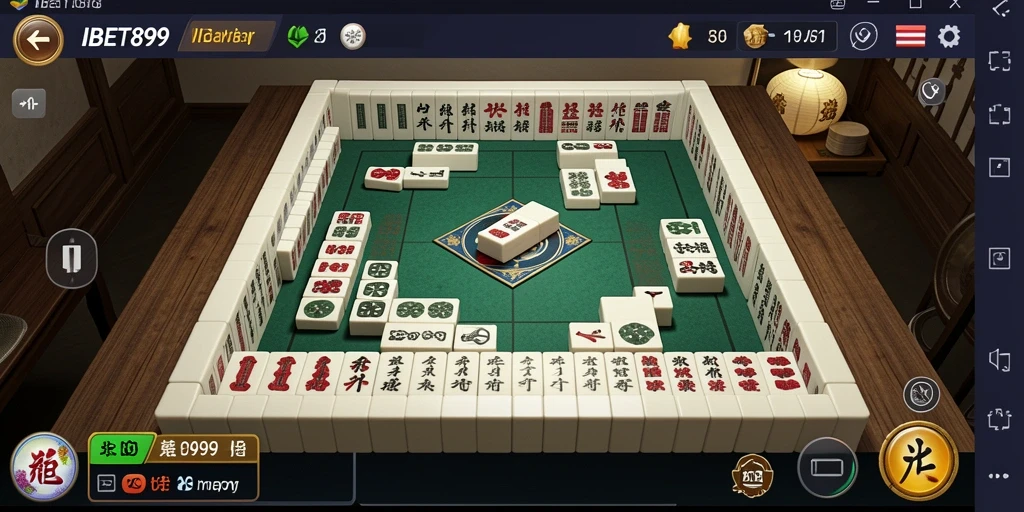 Tampilan gameplay Mahjong yang mengasyikkan di IBET899.