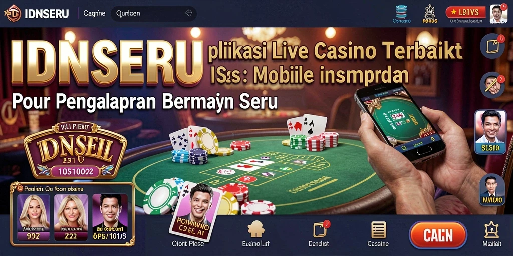 Tampilan menarik dari gameplay Live Casino di IDNSERU.