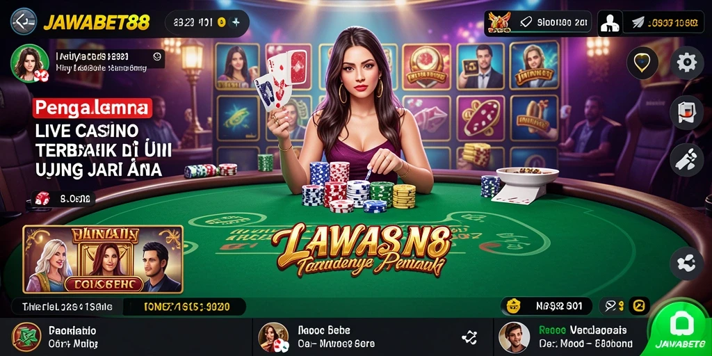 Gameplay Live Casino JAWABET88 yang mendebarkan dan interaktif.