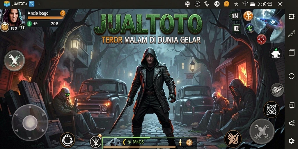 Gameplay menegangkan JUALTOTO dengan suasana menyeramkan yang memukau.