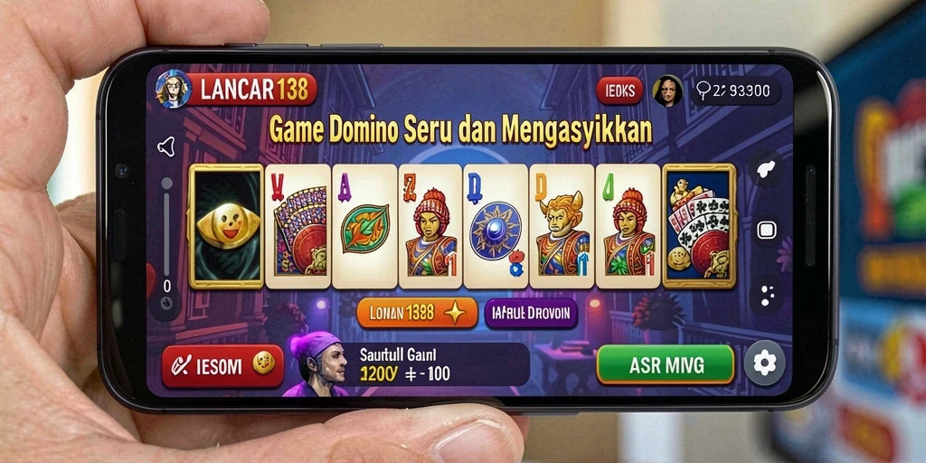 Screenshot gameplay LANCAR138 menampilkan aksi seru permainan Domino.