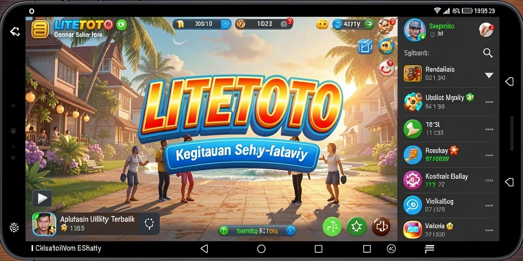 Tampilan antarmuka LITETOTO yang sederhana dan fungsional.