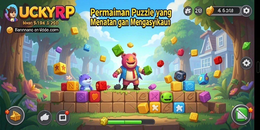 Tampilan gameplay Puzzle di LUCKYRP yang menantang dan seru.