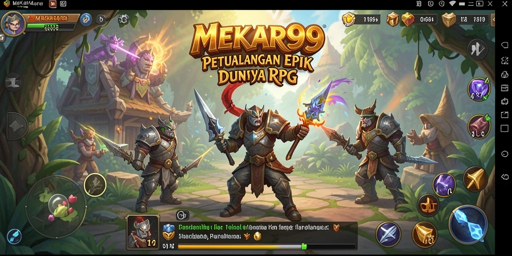 Tampilan gameplay seru dalam <strong>MEKAR99</strong> yang penuh petualangan.
