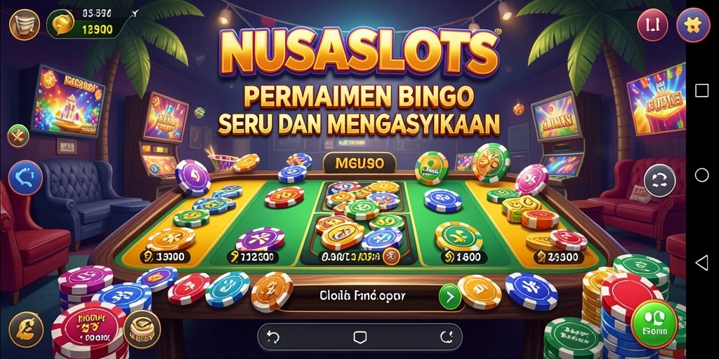 Screenshot gameplay NUSASLOTS dengan aksi Bingo yang seru.