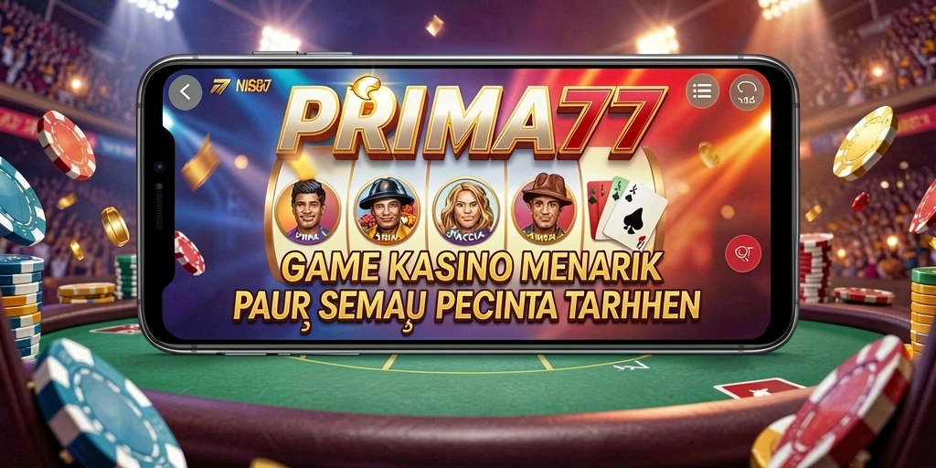 Screenshot gameplay PRIMA77 menampilkan keseruan permainan kasino.