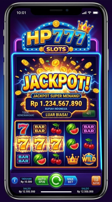 Screenshot aplikasi hp777 menunjukkan berbagai opsi unduhan.